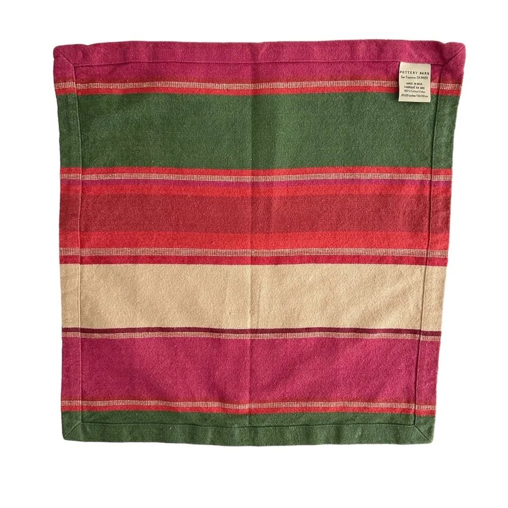 Pottery Barn Hermosa Stripe Napkins Set of 4